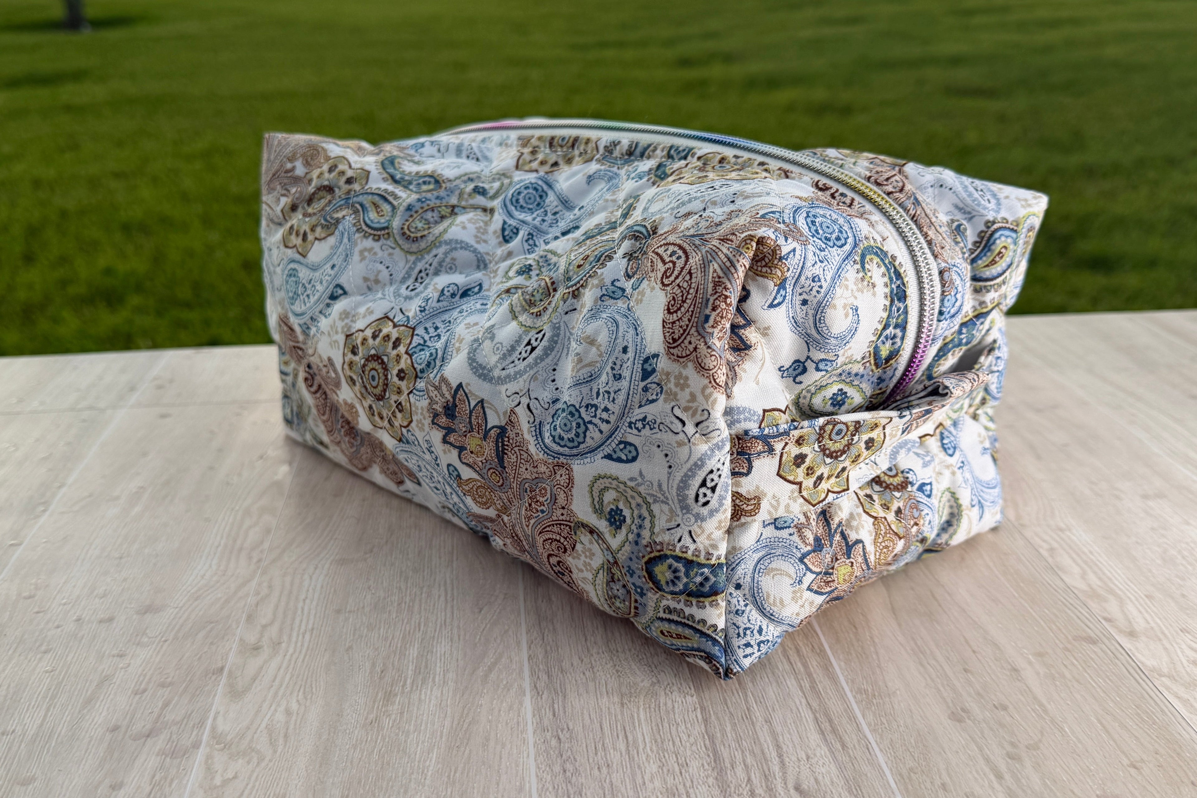 Handmade Large Makeup Bag | Heather Collection