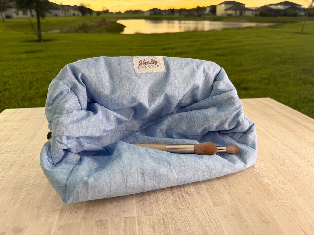 Handmade Large Makeup Bag | Heather Collection