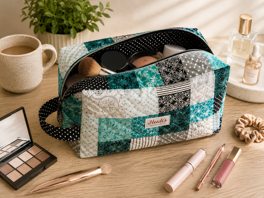Handmade Large Makeup Bag | Harbor Collection
