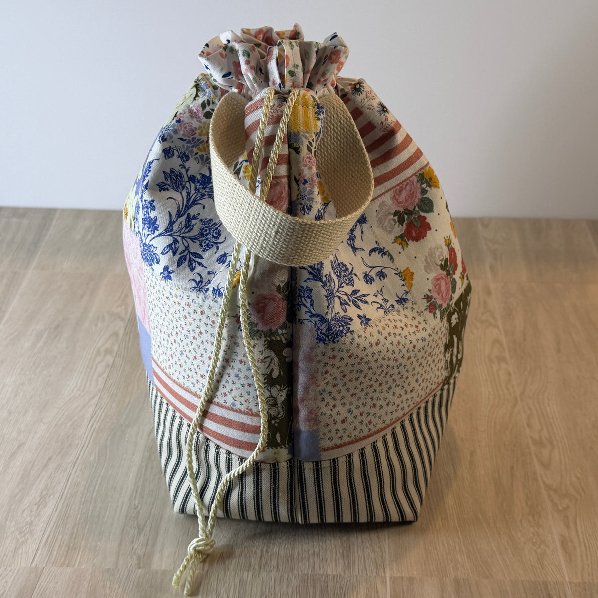 Handmade Large Project Bag | Cottage Collection