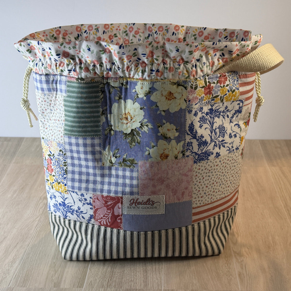Handmade Large Project Bag | Cottage Collection