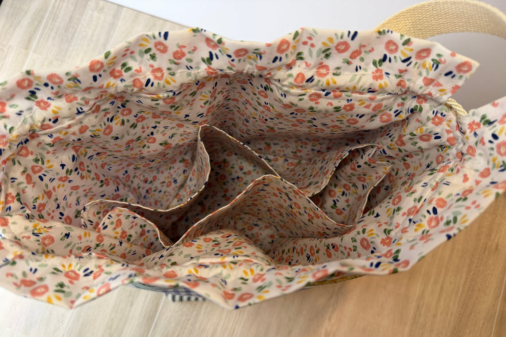 Handmade Large Project Bag | Cottage Collection