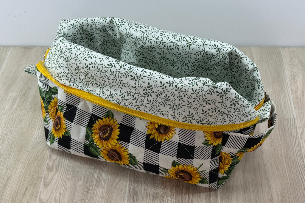 Handmade Medium Makeup Bag | Sunflower Collection