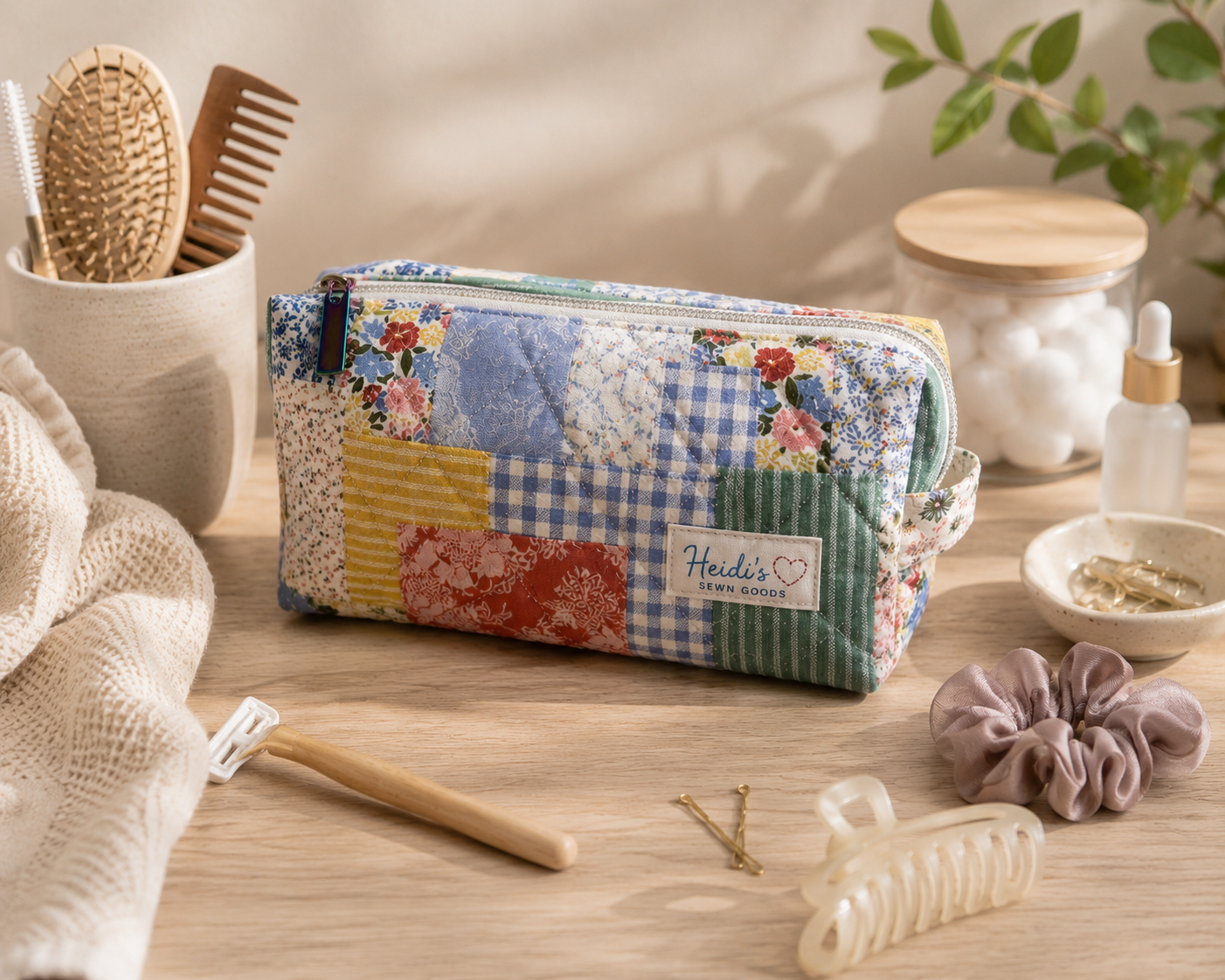 Handmade Small Travel Case | Cottage Collection