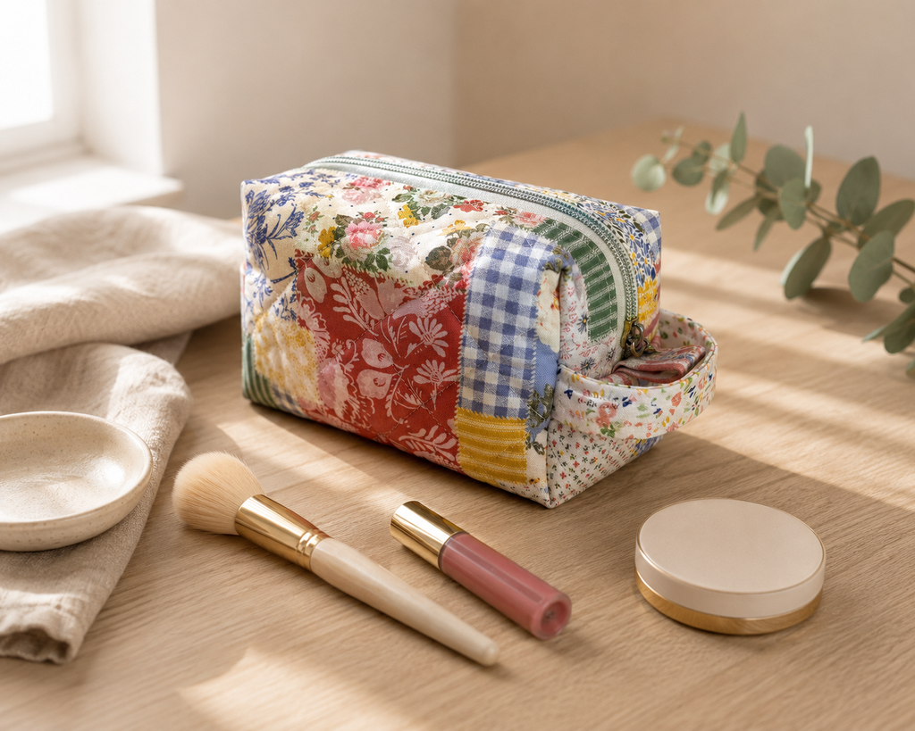 Handmade Small Makeup Bag | Cottage Collection