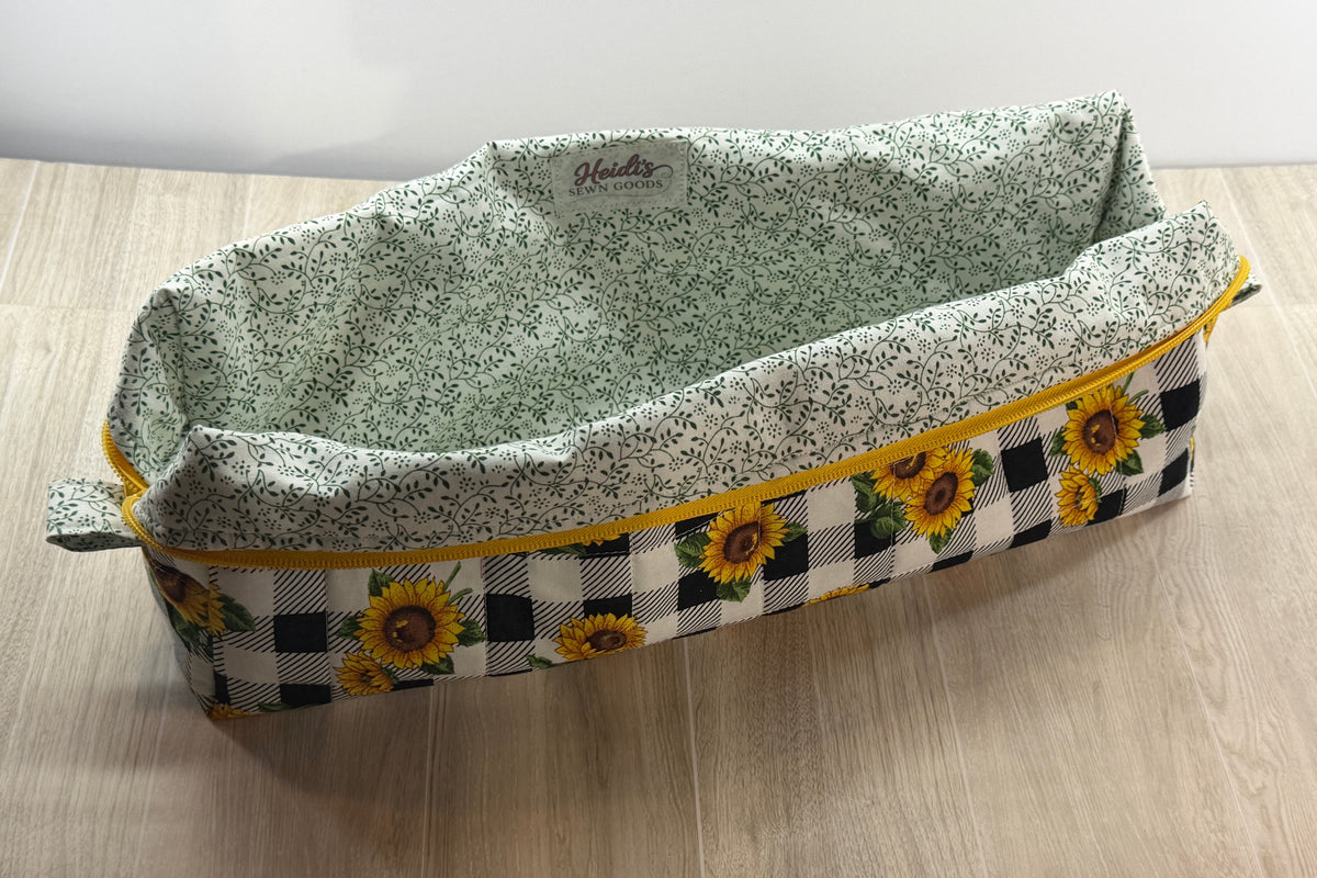 Handmade Standard Travel Case | Sunflower Collection