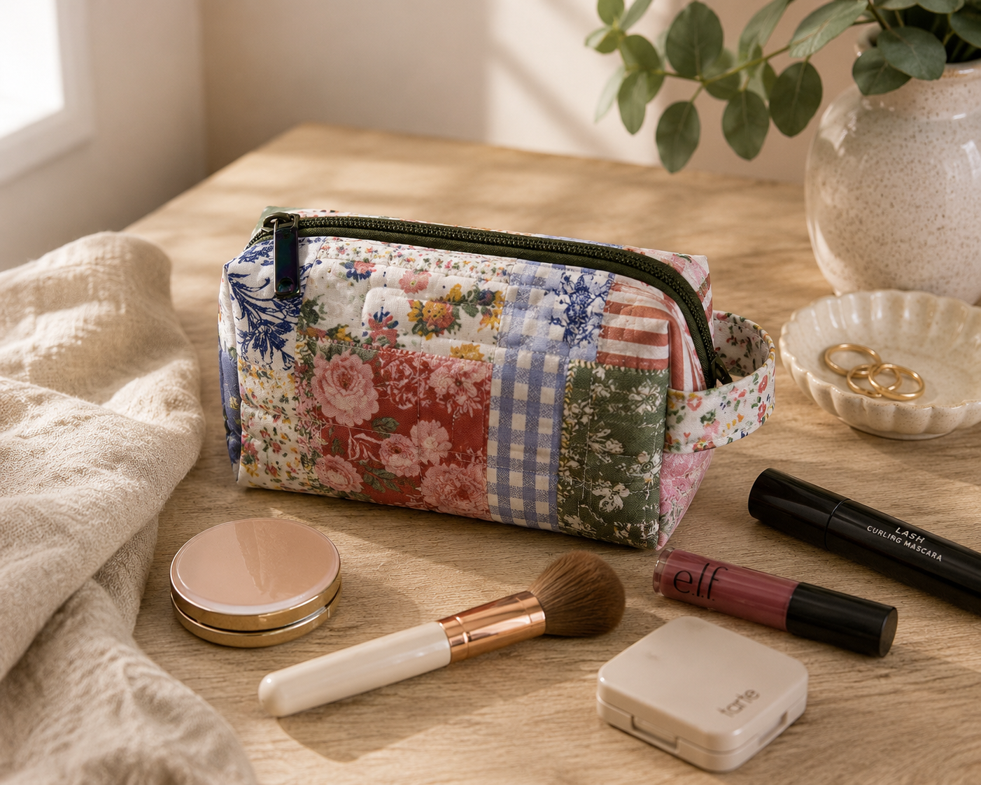 Handmade Xtra Small Makeup Bag | Cottage Collection